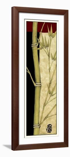 Meditative Bamboo Panel III-Jennifer Goldberger-Framed Art Print