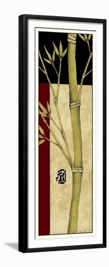 Meditative Bamboo Panel IV-Jennifer Goldberger-Framed Premium Giclee Print