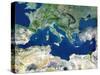 Mediterranean Basin, Satellite Image-PLANETOBSERVER-Stretched Canvas