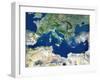 Mediterranean Basin, Satellite Image-PLANETOBSERVER-Framed Photographic Print