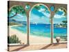 Mediterranean Bay-Robert Dominguez-Stretched Canvas