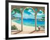 Mediterranean Bay-Robert Dominguez-Framed Art Print