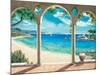 Mediterranean Bay-Robert Dominguez-Mounted Art Print