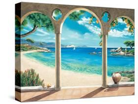 Mediterranean Bay-Robert Dominguez-Stretched Canvas