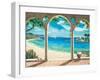 Mediterranean Bay-Robert Dominguez-Framed Art Print