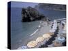 Mediterranean Beach in Cinque Terre, Liguria, Italy,-David Barnes-Stretched Canvas