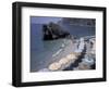 Mediterranean Beach in Cinque Terre, Liguria, Italy,-David Barnes-Framed Photographic Print