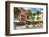 Mediterranean Cafe-George Oze-Framed Photographic Print