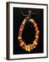 Mediterranean Coral Necklace and Desert Amber Assembled in Morocco in 18th Century-null-Framed Giclee Print