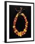 Mediterranean Coral Necklace and Desert Amber Assembled in Morocco in 18th Century-null-Framed Giclee Print
