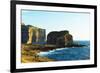 Mediterranean Europe, Malta, Gozo Island, Dwerja Bay, Hikers at Fungus Rock-Christian Kober-Framed Photographic Print