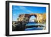 Mediterranean Europe, Malta, Gozo Island, Dwerja Bay, the Azure Window Natural Arch-Christian Kober-Framed Photographic Print