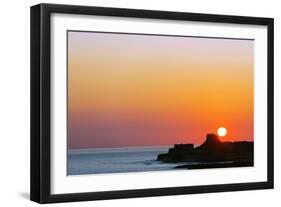 Mediterranean Europe, Malta, Gozo Island, Sunrise over Xwejni Bay-Christian Kober-Framed Photographic Print