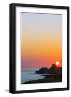 Mediterranean Europe, Malta, Gozo Island, Sunrise over Xwejni Bay-Christian Kober-Framed Premium Photographic Print