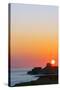 Mediterranean Europe, Malta, Gozo Island, Sunrise over Xwejni Bay-Christian Kober-Stretched Canvas