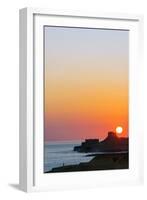 Mediterranean Europe, Malta, Gozo Island, Sunrise over Xwejni Bay-Christian Kober-Framed Photographic Print