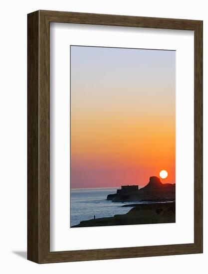 Mediterranean Europe, Malta, Gozo Island, Sunrise over Xwejni Bay-Christian Kober-Framed Photographic Print