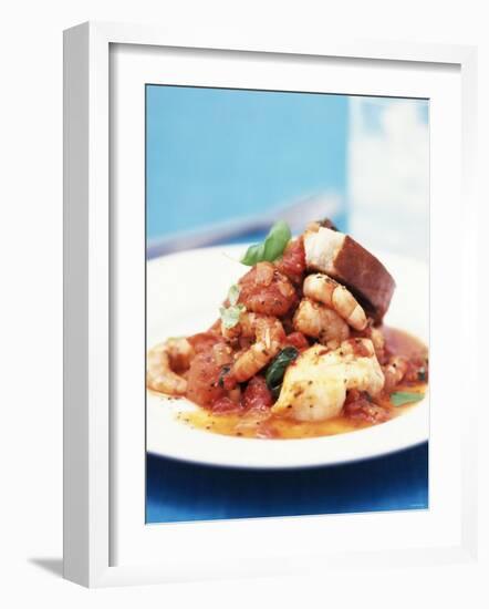 Mediterranean Fish and Seafood Stew-null-Framed Photographic Print