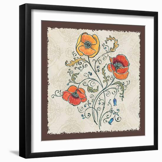 Mediterranean Flair II-Daphne Brissonnet-Framed Art Print