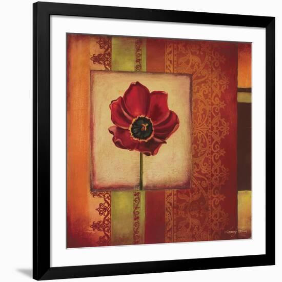 Mediterranean Floral II-Kimberly Poloson-Framed Premium Giclee Print