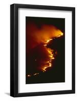 Mediterranean Forest Fire at Night, Spain-Jose B. Ruiz-Framed Photographic Print