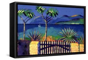 Mediterranean Garden-Sara Hayward-Framed Stretched Canvas