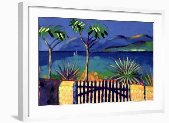 Mediterranean Garden-Sara Hayward-Framed Giclee Print