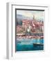 Mediterranean Harbor I-Peter Bell-Framed Art Print