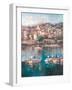 Mediterranean Harbor II-Peter Bell-Framed Art Print