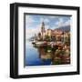 Mediterranean Harbor-Neil Jacobsen-Framed Art Print