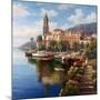 Mediterranean Harbor-Neil Jacobsen-Mounted Art Print