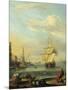 Mediterranean Harbor-Abraham Storck-Mounted Art Print