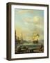 Mediterranean Harbor-Abraham Storck-Framed Art Print