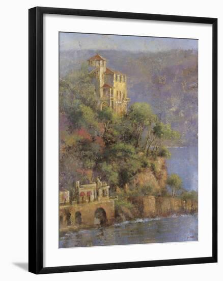 Mediterranean Hillside-Longo-Framed Giclee Print