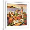 Mediterranean II-Warren Cullar-Framed Art Print