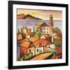 Mediterranean II-Warren Cullar-Framed Art Print