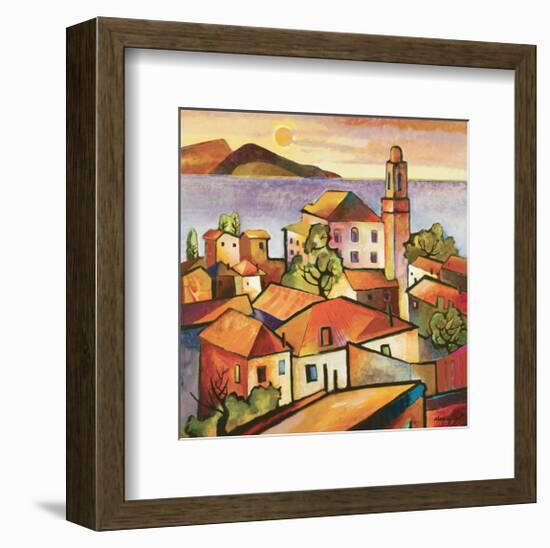 Mediterranean II-Warren Cullar-Framed Art Print