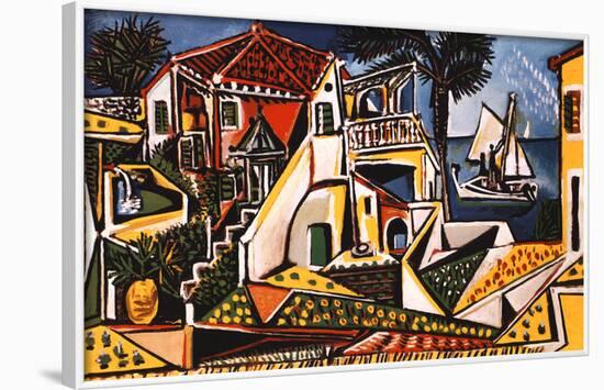 Mediterranean Landscape-Pablo Picasso-Framed Art Print