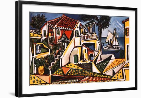 Mediterranean Landscape-Pablo Picasso-Framed Art Print