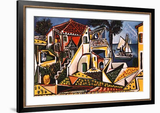 Mediterranean Landscape-Pablo Picasso-Framed Art Print