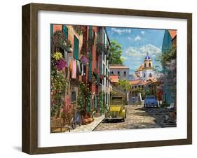 Mediterranean Morning 2 Copy-Dominic Davison-Framed Art Print