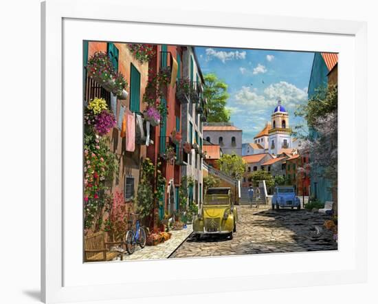 Mediterranean Morning 2 Copy-Dominic Davison-Framed Art Print