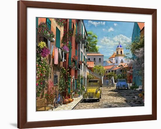 Mediterranean Morning 2 Copy-Dominic Davison-Framed Art Print