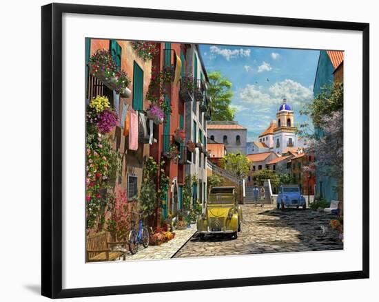 Mediterranean Morning 2 Copy-Dominic Davison-Framed Art Print