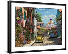 Mediterranean Morning 2 Copy-Dominic Davison-Framed Art Print