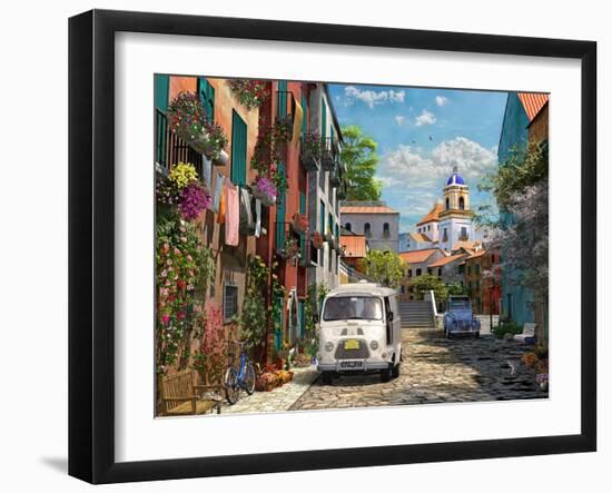 Mediterranean Morning 2 (Variant 1)-Dominic Davison-Framed Art Print