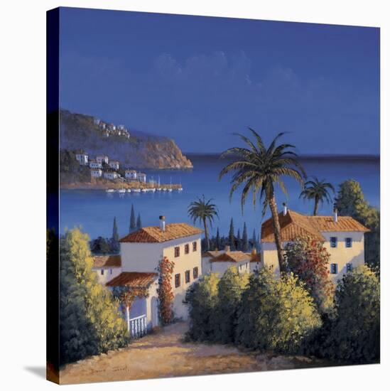 Mediterranean Morning Shadows I-David Short-Stretched Canvas