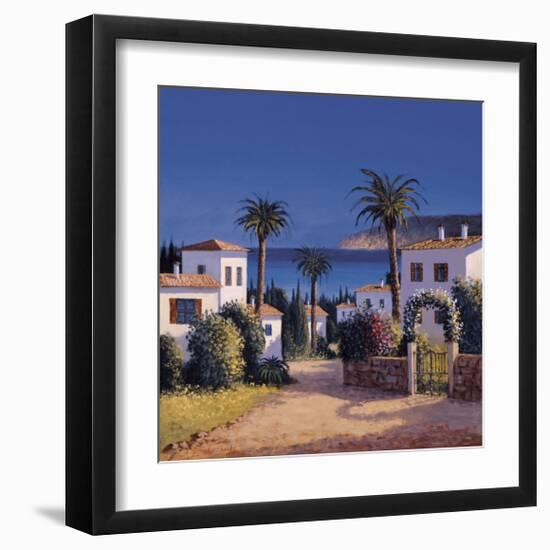 Mediterranean Morning Shadows II-David Short-Framed Giclee Print