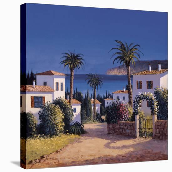 Mediterranean Morning Shadows II-David Short-Stretched Canvas