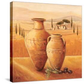 Mediterranean Paradise-Karsten Kirchner-Stretched Canvas